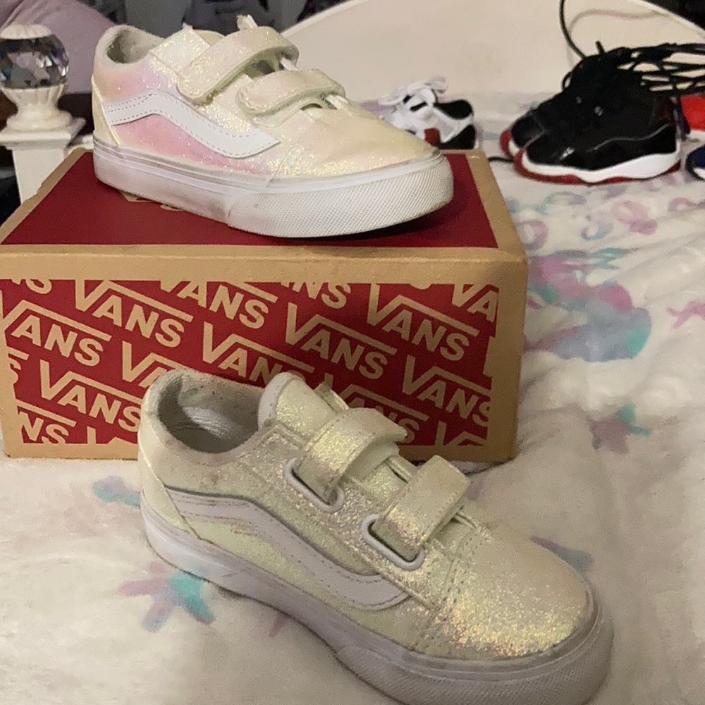 Girls Iridescent vans